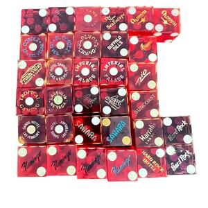 Assorted Las Vegas Retro Eclectic Vintage Red Casino Table Played Dice Lot 33